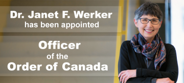 Dr. Janet F. Werker Appointed Officer of the Order of Canada