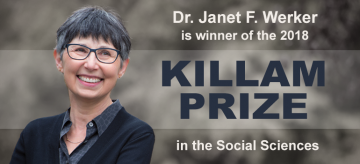 Dr. Janet F. Werker Awarded the 2018 Killam Prize